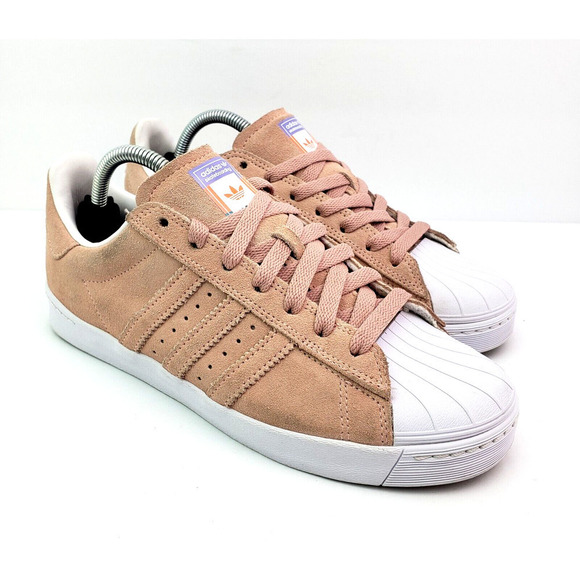 Adidas Superstar Vulc ADV Mens Sz 6.5 Womens Sz 7.5 Pale Pink Suede Skate Shoes main image 8